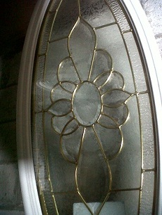Metal Oval Sunflower Brass